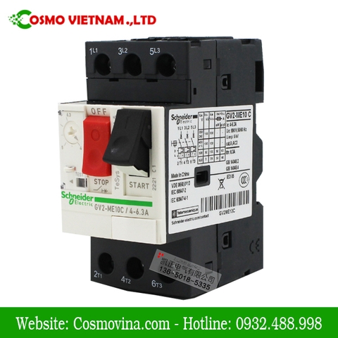 Circuit breaker/cầu dao GV2-ME10C GV2ME10C 4-6.3A