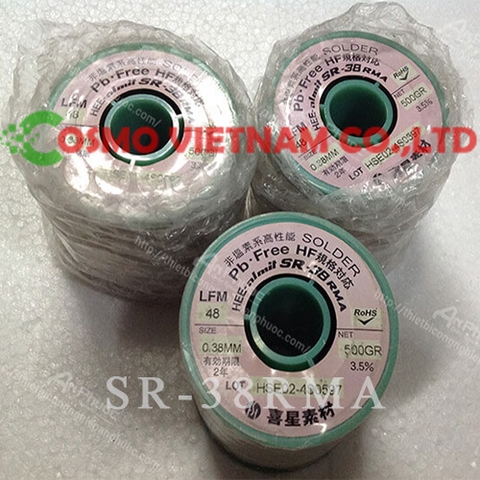 SOLDER WIRE 0.38MM,[Wire-Solder]Almit.SR-38RMA, 0.38mm, 200g/roll, Pb -Free, High performance resin flux cored solder