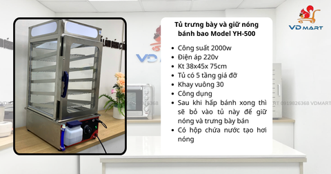 Tủ giữ nóng bánh bao: Công dụng, cách chọn và giá bán chi tiết