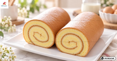 Cách làm bánh bông lan cuộn mềm, không bị nứt