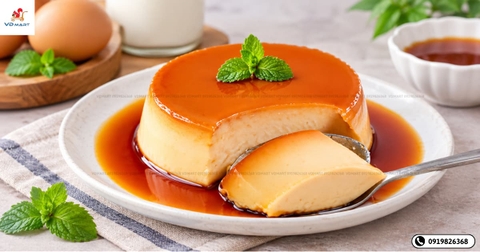 Cách làm bánh flan mềm mịn, không tanh, không bị rỗ