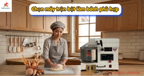 Máy trộn bột làm bánh: Cách chọn máy phù hợp
