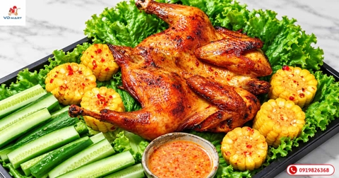 Cách làm gà nướng muối ớt bằng lò thơm ngon