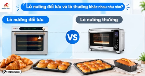 Lò nướng đối lưu và lò thường khác nhau như thế nào?