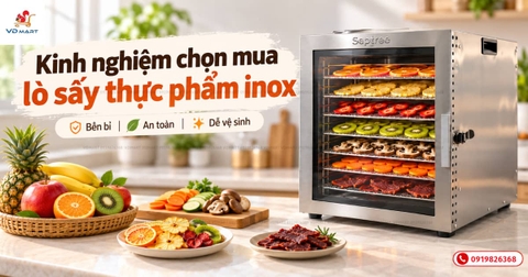 Kinh nghiệm chọn mua lò sấy thực phẩm inox