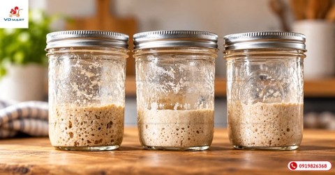 Men sourdough không nở: Nguyên nhân và cách cứu
