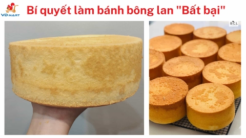 Làm bánh bông lan không bông xốp - Cách khắc phục cực hay