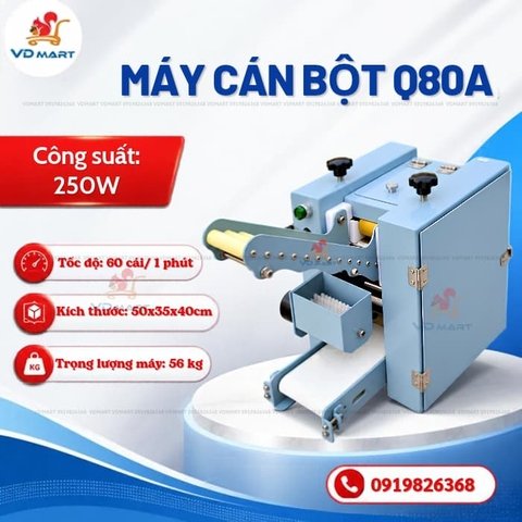 Máy cán bột bánh bao, há cảo, sủi cảo Q80A