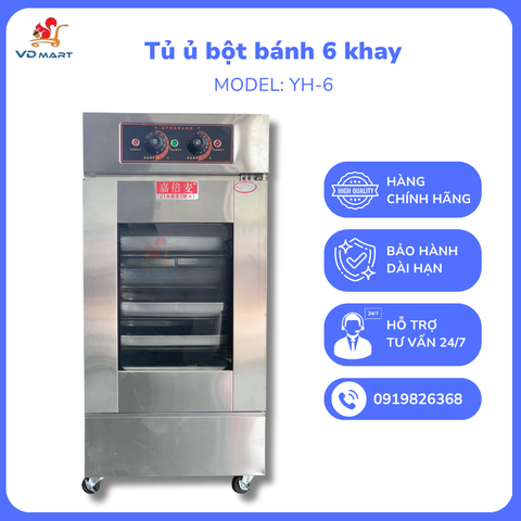 Tủ Ủ Bột 6 Khay YH-6