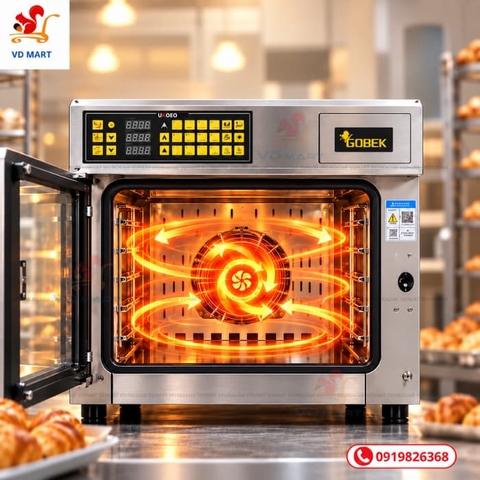 Lò nướng đối lưu 4 tầng UKOEO GXT120 [Khay 40x60]