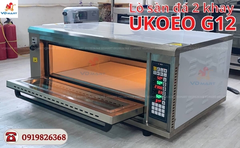 Lò nướng Ukoeo sàn đá điện tử phun sương 2 khay G12