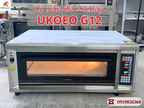 Lò nướng Ukoeo sàn đá điện tử phun sương 2 khay G12