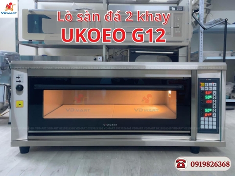 Lò nướng Ukoeo sàn đá điện tử phun sương 2 khay G12