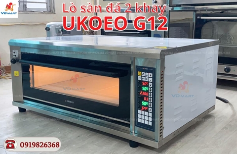 Lò nướng Ukoeo sàn đá điện tử phun sương 2 khay G12