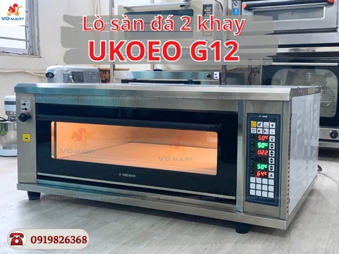 Lò nướng Ukoeo sàn đá điện tử phun sương 2 khay G12