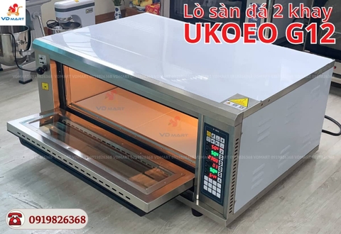 Lò nướng Ukoeo sàn đá điện tử phun sương 2 khay G12