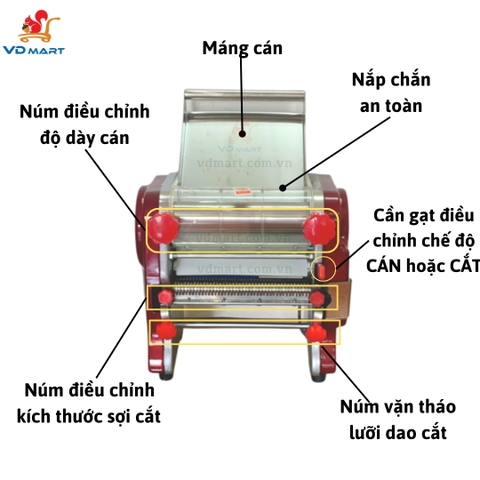 Máy cán bột, cắt bột RSS-240