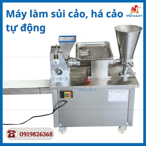 Máy gói và tạo hình sùi cảo, há cảo, bánh gối tự động S100