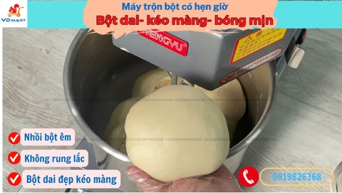 Máy trộn bột 8L Hengyu WDBHS8A - Thiết kế chắc chắn, vận hành êm ái