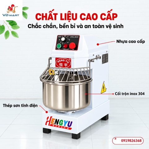 Máy trộn bột công nghiệp HENGYU HS10 | Hẹn giờ |-10lit