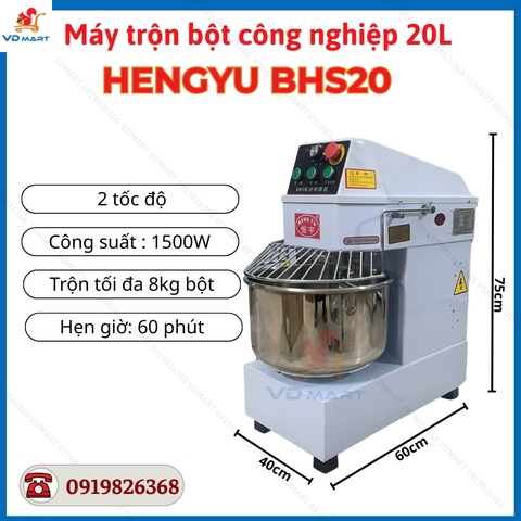 Máy Trộn Bột Công Nghiệp Hengyu BHS20 20 Lít