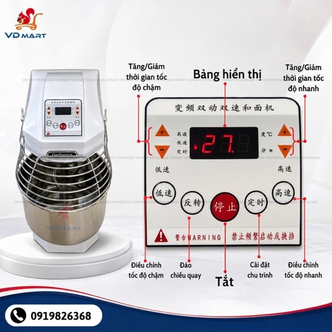 Máy nhồi bột Ukoeo A15