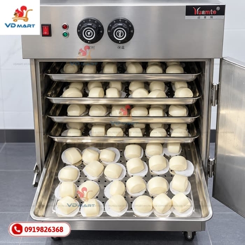 Tủ hấp bánh bao 6 khay chính hãng giá rẻ