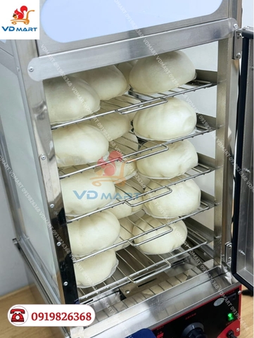 Tủ trưng bày giữ nóng bánh bao mini 5 tầng chính hãng giá rẻ