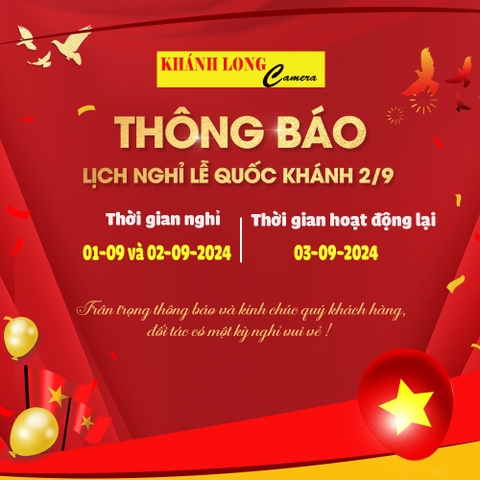 THÔNG BÁO NGHỈ LỄ 2-9-2024
