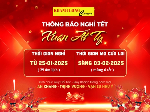 🌼 THÔNG BÁO NGHỈ TẾT NGUYÊN ĐÁN 2025 - Khánh Long Camera 🌼