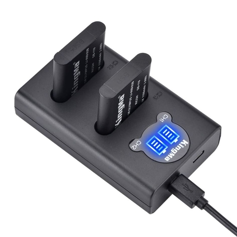 Combo Pin KingMa LI-90B (2 pin và 1 sạc đôi) cho Ricoh GRiii, Olympus
