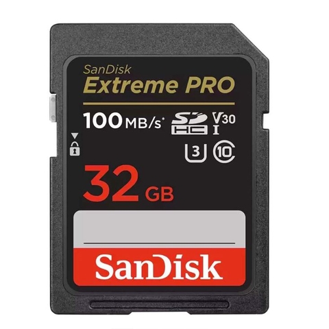 Thẻ nhớ SDHC SanDisk Extreme Pro U3 V30 32GB 100MB/s