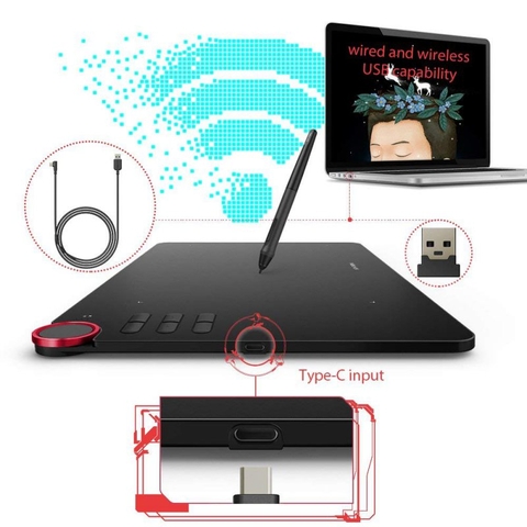 BẢNG VẼ ĐIỆN TỬ XP-PEN DECO 03 WIRELESS 10X6INCH - CHÍNH HÃNG