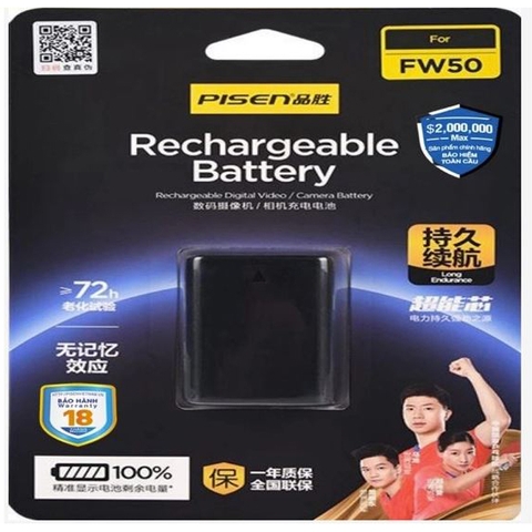 PIN MÁY ẢNH PISEN SONY FW50