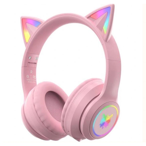 TAI NGHE KHÔNG DÂY ONIKUMA B90 RGB CÓ TAI MÈO (BLUETOOTH 5.0 WIRELESS)