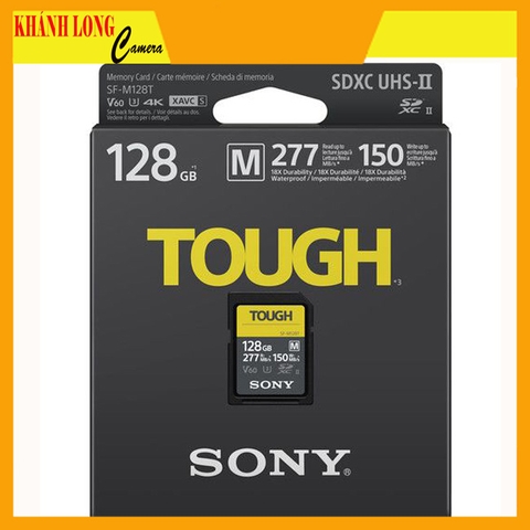 Thẻ nhớ Sony 128GB SDXC SF-M series TOUGH UHS-II 277/150MB/s