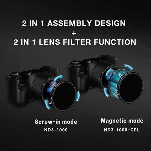 Filter H&Y HD EVO-Series Magnetic Variable ND3-1000 + CPL
