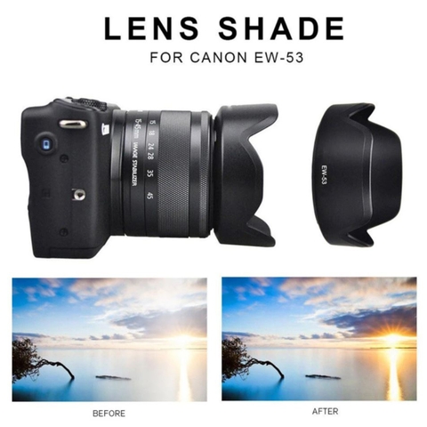 Lens Hood EW-53 for Canon RF-S 18-45mm/ Canon M 15-45mm