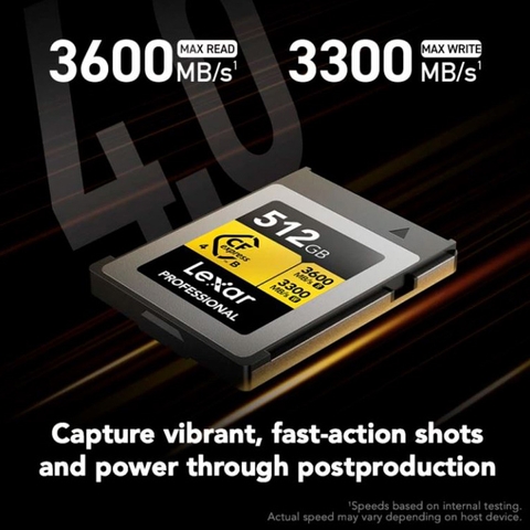 Thẻ nhớ Lexar Professional CFexpress 4.0 Type B Gold - 512GB