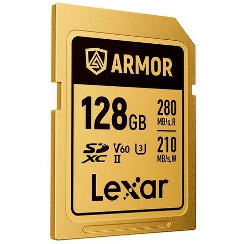 Thẻ nhớ LEXAR SD 128/256GB ARMOR GOLD V60 280MB/READ, 205MB/S WRITE