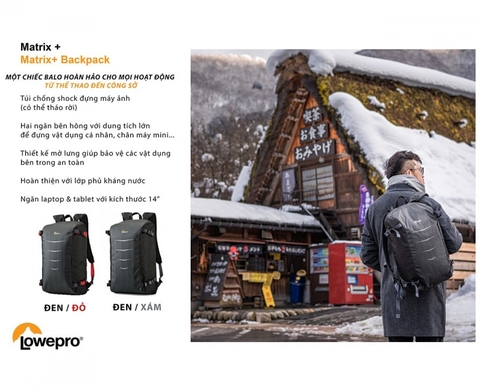 BALO MÁY ẢNH LOWEPRO MATRIX BP-23L