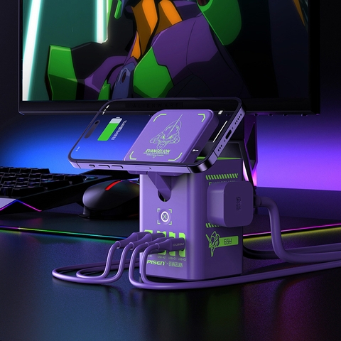 Trạm sạc đa năng PISEN PRO - EVA Desktop MagStation Charger, Purple