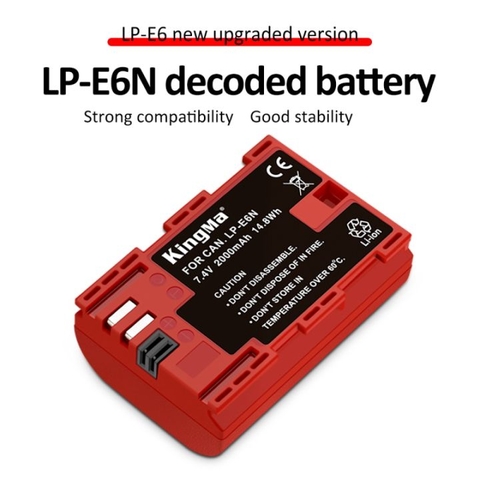 Pin Kingma Canon LP-E6N Rechargeable Lithium Ion