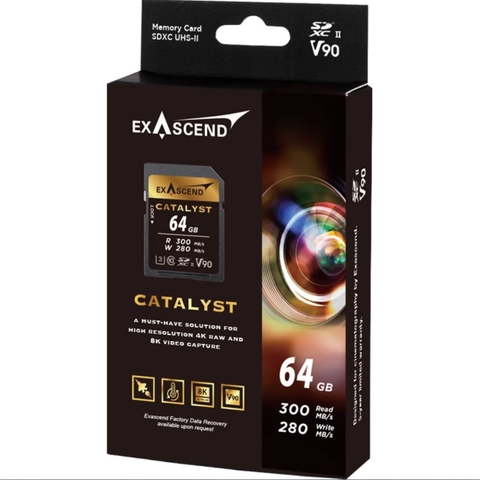 Thẻ nhớ SDXC Exascend Catalyst UHS-II V90 64GB / 256GB / 128GB