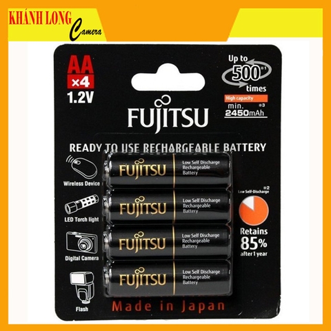 Pin Sạc Fujitsu AA 2450mAh (Màu đen)