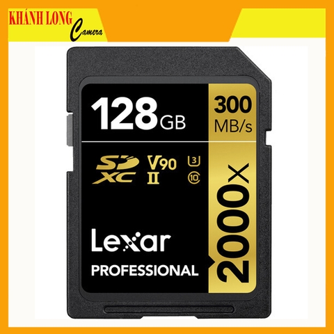 Thẻ Nhớ Lexar 128GB 300mb/s Professional 2000x SDXC UHS II U3