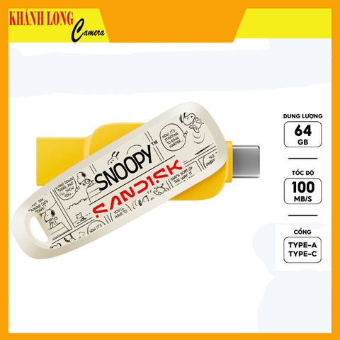 USB 3.2 OTG Sandisk Snoopy Phone Drive Type-C SDDDC6