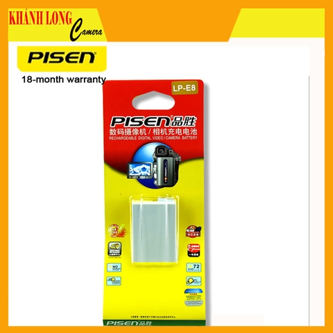 PIN MÁY ẢNH PISEN CANON LP-E8