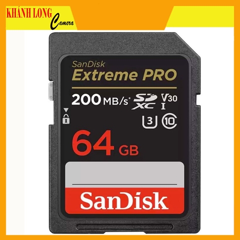 Thẻ nhớ SDXC SanDisk Extreme Pro U3 V30 64GB 200MB/s