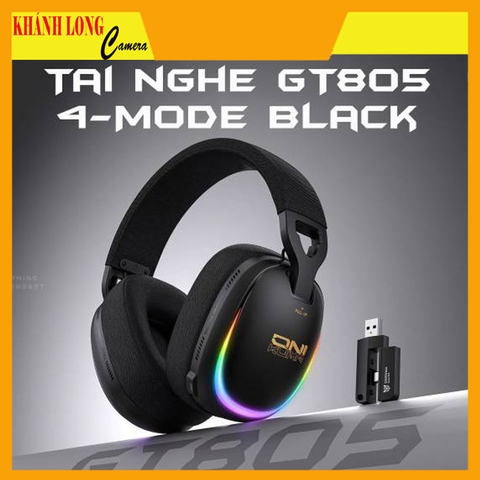 Tai nghe GT805 Tri-Mode (2.4G+Bluetooth+Wired) Black
